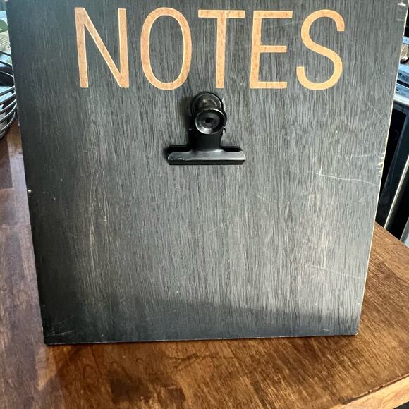 Rustic Farmhouse Decor Standing Wood Notes Holder – The Daily News Collection - Picture 6 of 9